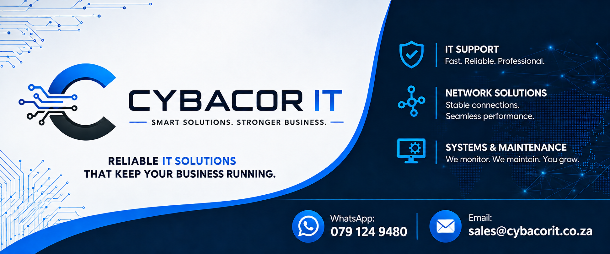 Cybacor IT services banner